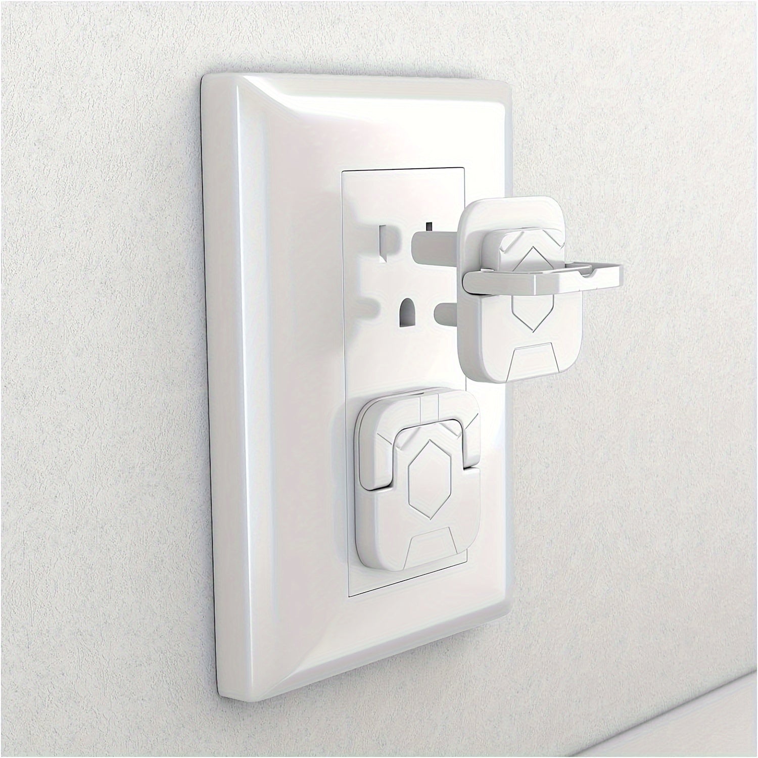 Pack of 60 White Childproof Outlet Covers Electrical Plug Protectors Safety Caps