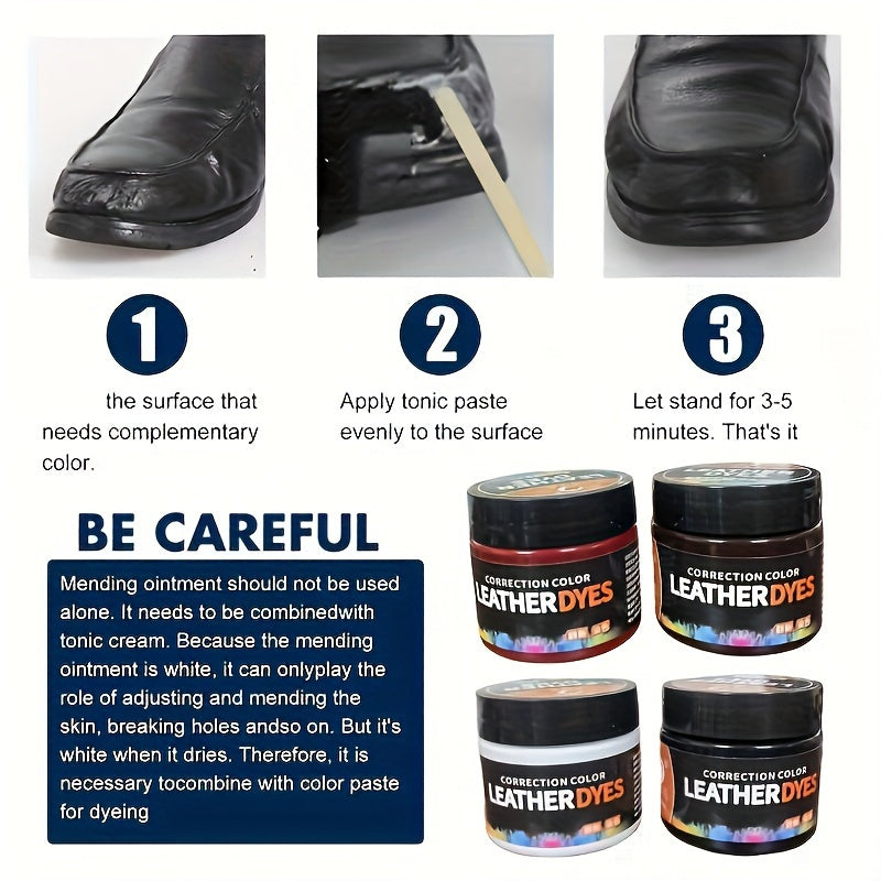 Universal Leather Repair Kit for Cars and Furniture 50g Filler and Restorer