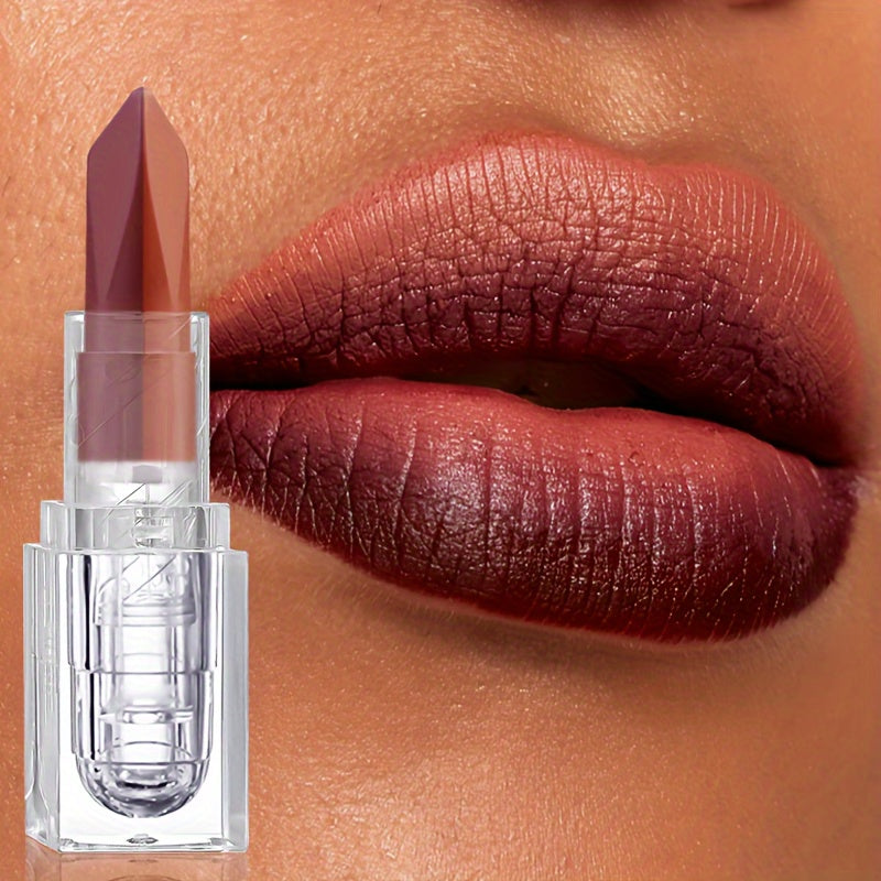 Pintalabios a prueba de agua de larga duración y doble color para mujer con packaging romántico para regalo