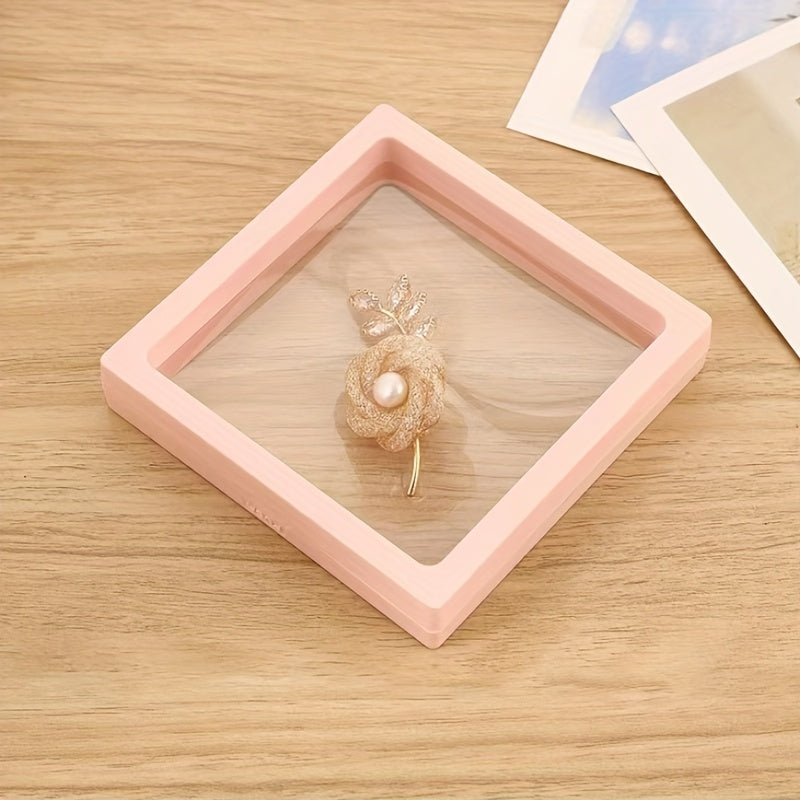 Transparent PE Jewelry Box for Necklaces Earrings Rings 9cm Sealed Moisture Proof