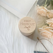 Juego de recuerdo de primera barbería de madera para cabello rizado para bebés niños y niñas