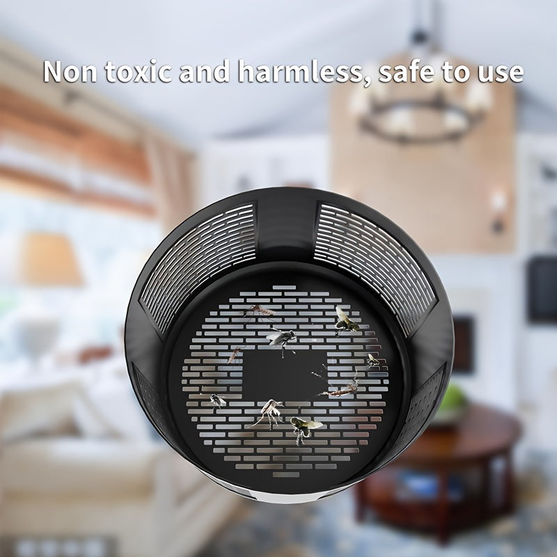 Черная USB-лампа-отпугиватель комаров с низким уровнем шума, автоматическая, безопасная для использования внутри помещений, для детей и пожилых