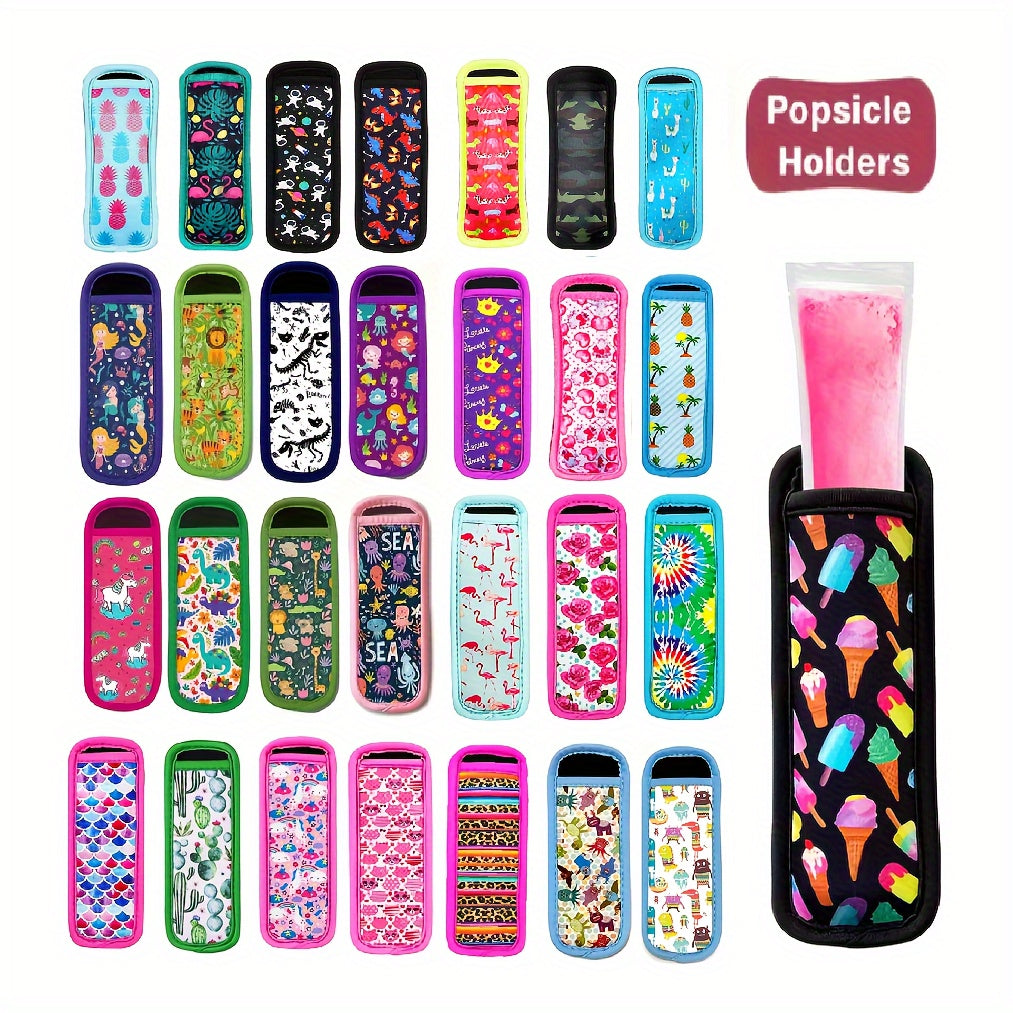 Neoprene Ice Pop Sleeve Cover Reusable Washable Kitchen Accessory