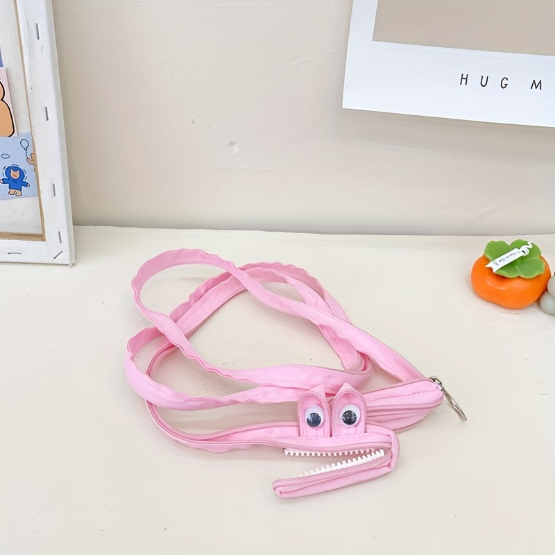 Cute Caterpillar Pencil Case with Large Capacity for Students and Makeup Storage