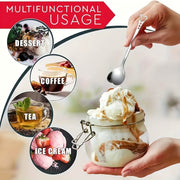 Stainless Steel Heart-Shaped Spoon for Coffee Tea Desserts Gift