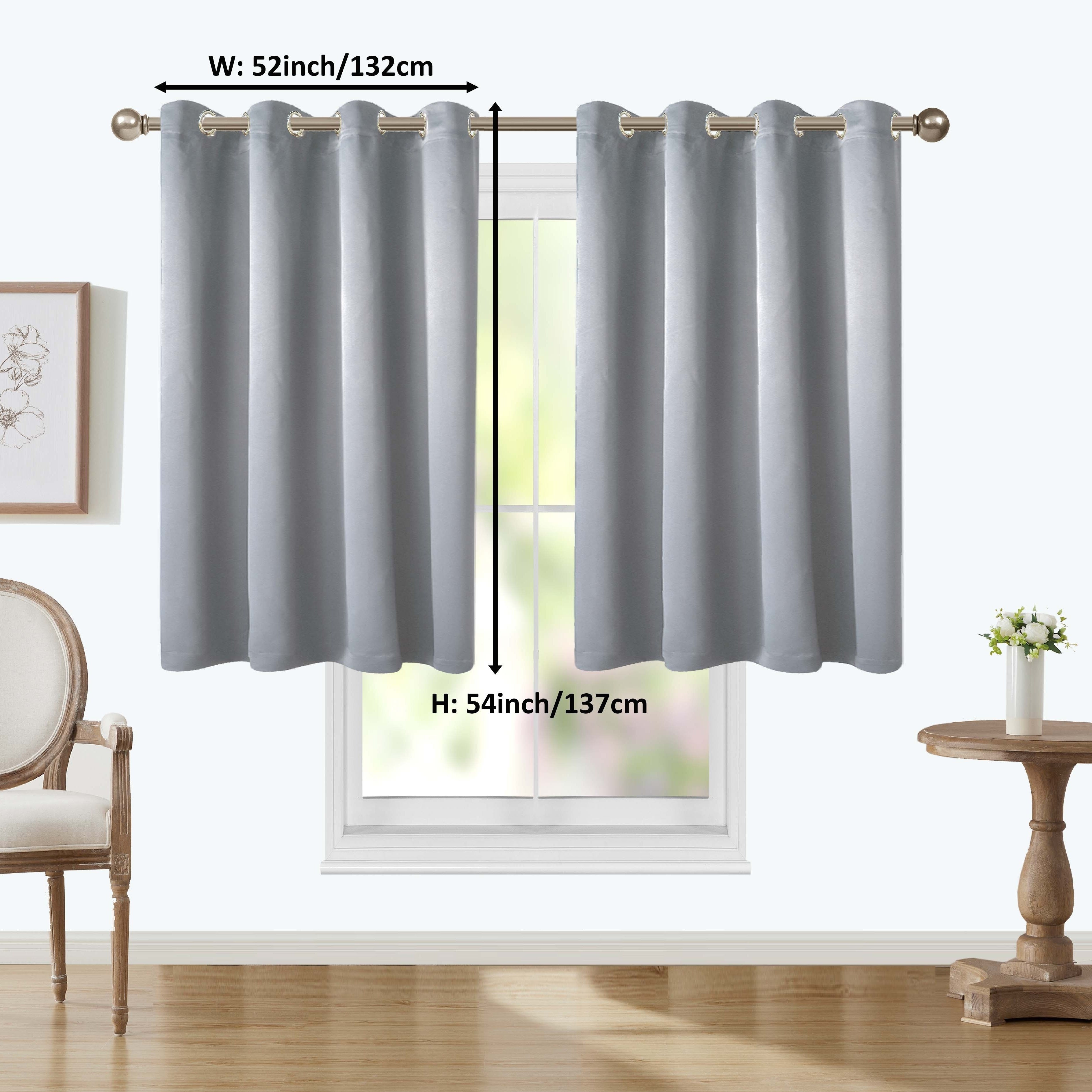 Blackout Curtain with Iron Rings Indoor Use 180g Dark Fabric
