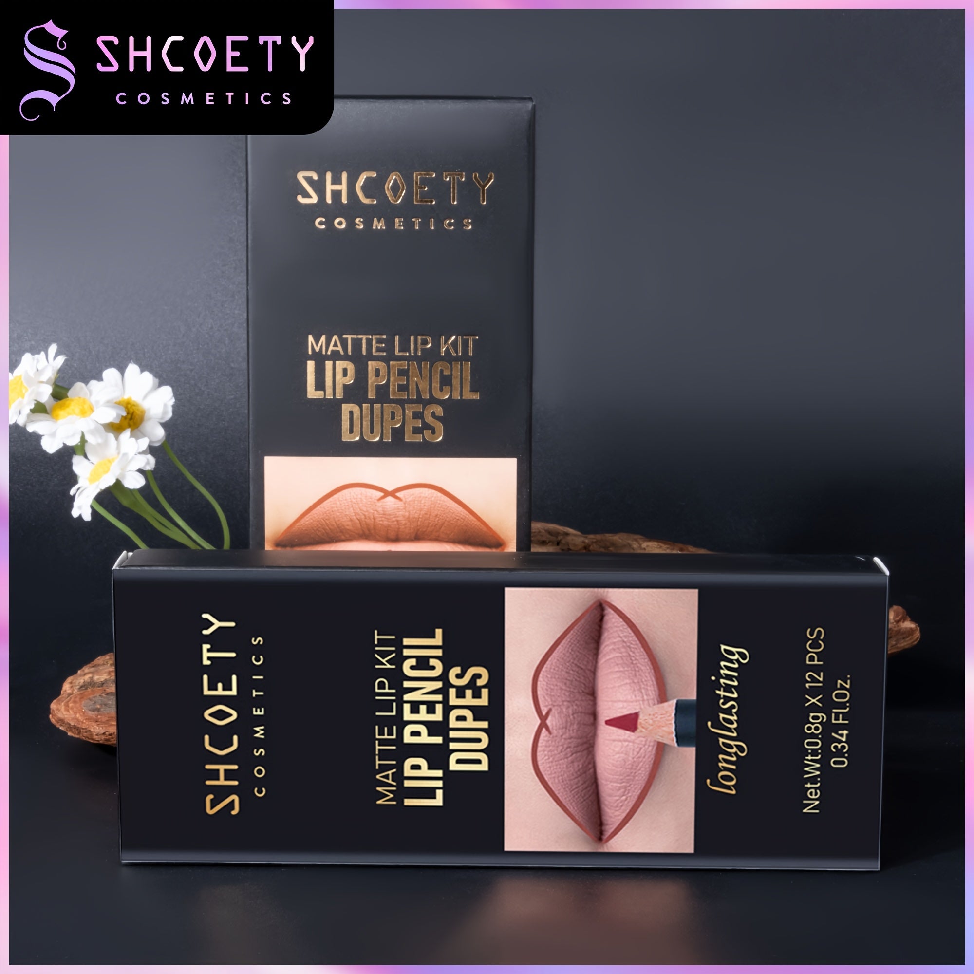 Set de perfiladores de labios para mujer, 12 colores, a prueba de agua, resistente al sudor, de larga duración