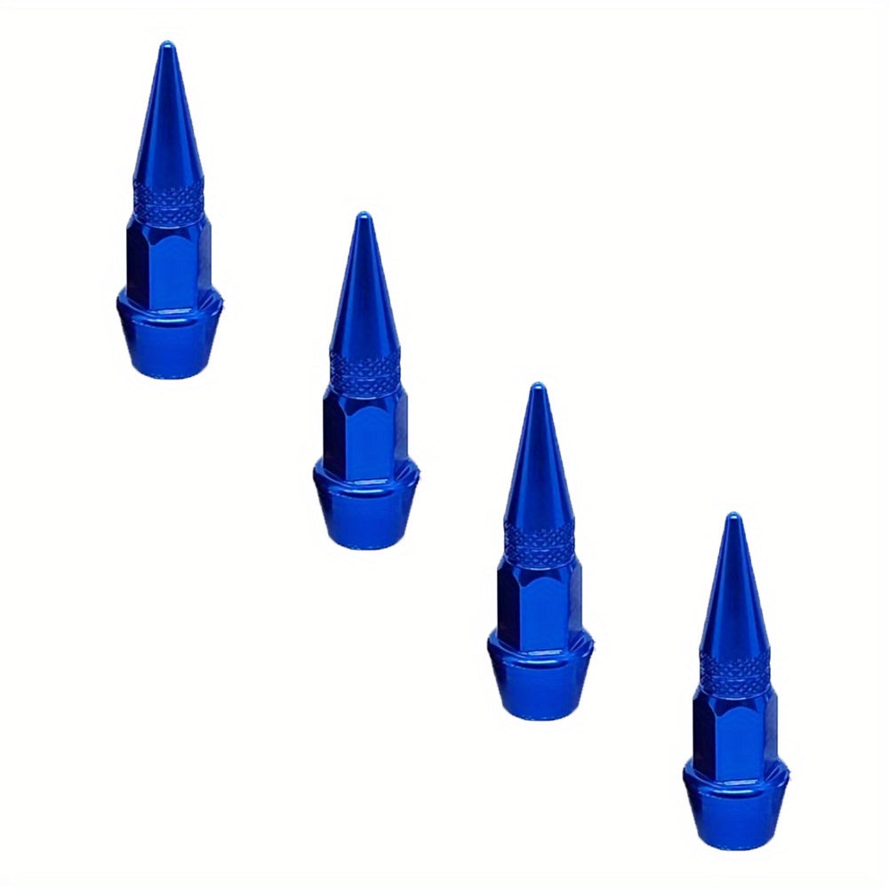 Pack de 4 tapas de polvo para válvula de rueda de aluminio para coches, camiones, bicicletas 45mm