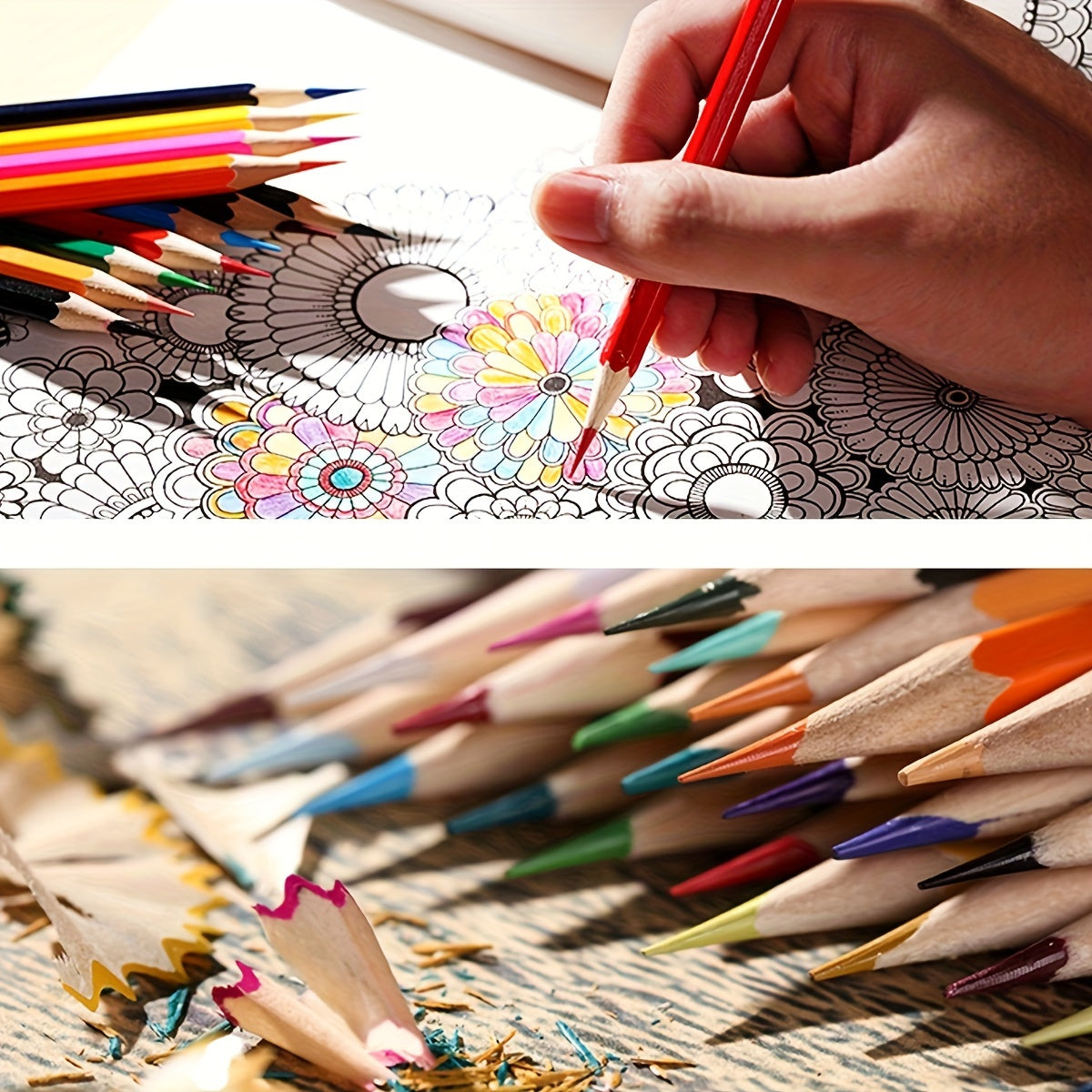 O'qituvchilar va kattalar uchun mo'ljallangan rang-barang qalamlar to'plami, ranglash, eskiz chizish va bo'yash uchun mukammal.