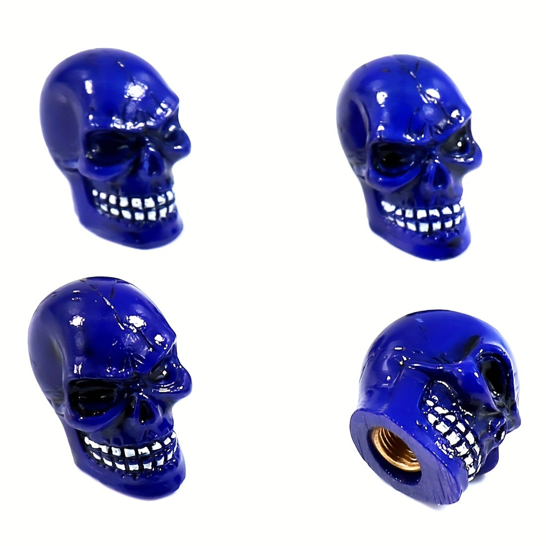 4 dona Oʻlik bosh tishli shlangi ventili qopqogʻi universal moslik avtomobil, yuk mashinasi, mototsikl, velosiped