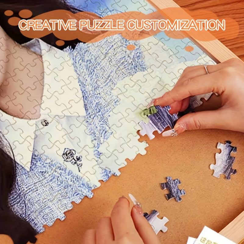 Custom Photo Puzzle Frame for Couples and Families High Definition Printing Wooden Frame