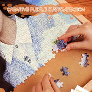 Персонализированная рамка для фотографий с пазлом: уникальный подарок для особого человека - высококачественная печать, элегантная деревянная рамка, рекомендуется для возрастной группы 14 лет и старше