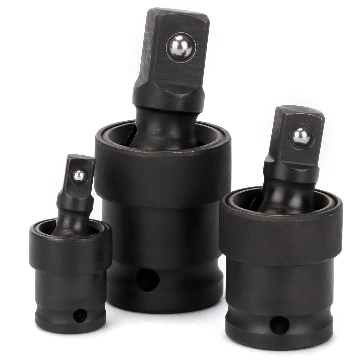 3-Piece Impact Joint Set 1/4 3/8 1/2 Inch Drive CR-MO Steel Swivel