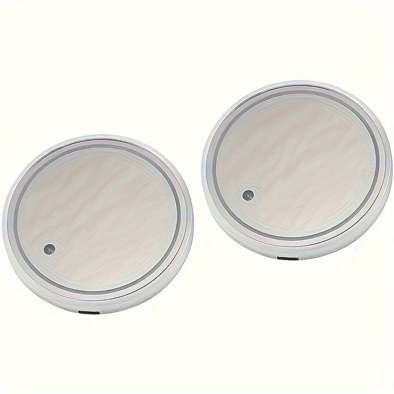 LED Car Cup Holder Neon Light Intelligent Sensing Colorful Atmosphere Light with 7 Colors