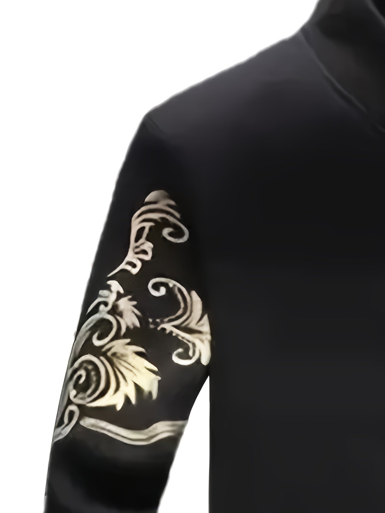 Men's Casual Sportswear Set Knit Polyester Stand Collar Zip-Up Jacket & Drawstring Pants