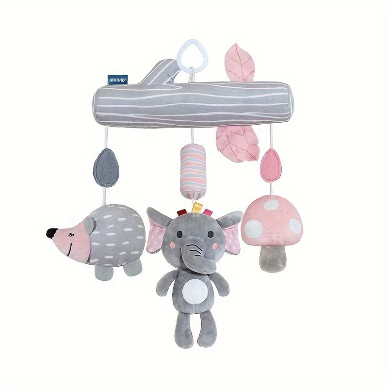 Мягкий полиэстеровый плюшевый ветерок и погремушка-подвеска для колясок, автокресел и кроваток, игрушка для малышей без батареек в смешанных цветах