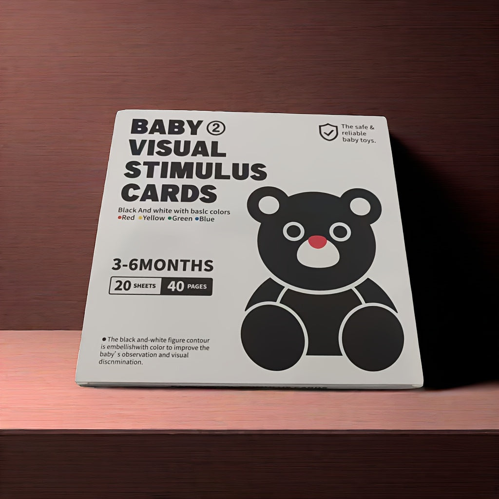 Baby Visual Stimulation Card for Newborns to 3 Years Black and White Early Education Puzzle Toy