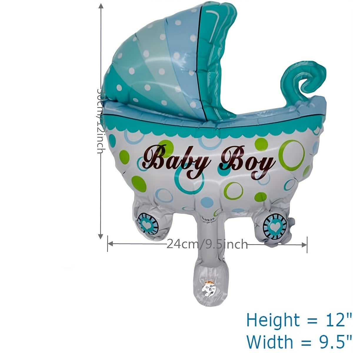 5-Piece Gender Reveal and Birthday Foil Balloon Set for Boys and Girls