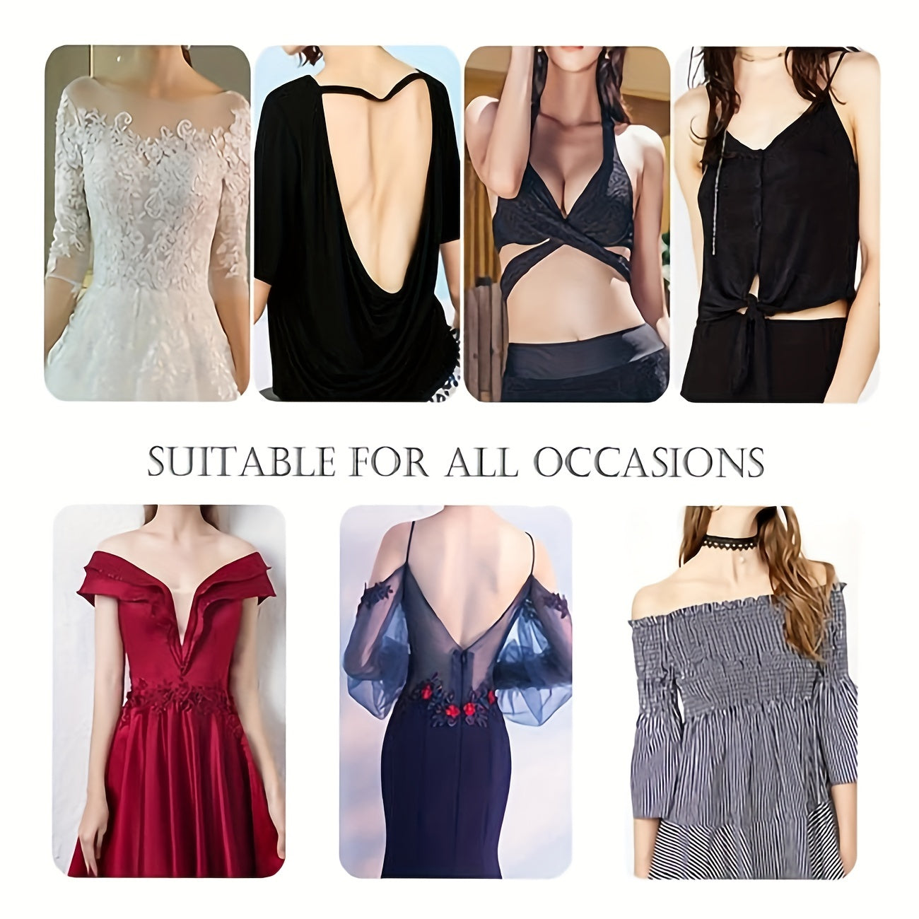 3 Pairs Silicone Nipple Covers Self-Adhesive Invisible Reusable for Women Lingerie