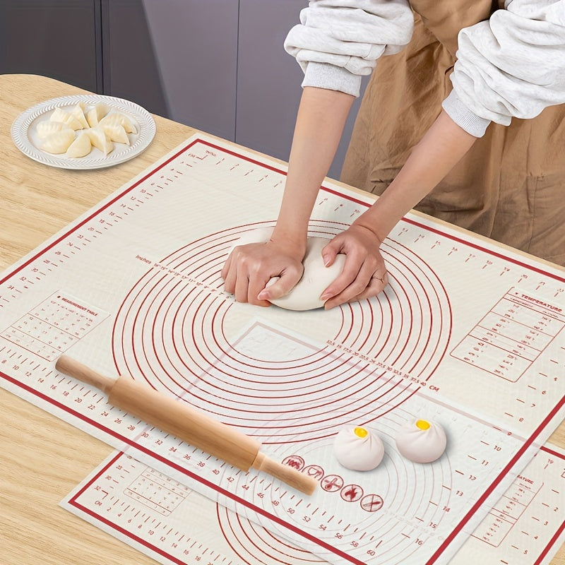 Multi-Purpose Baking Mat with Anti-Slip Surface, Measurement Markings, Various Sizes