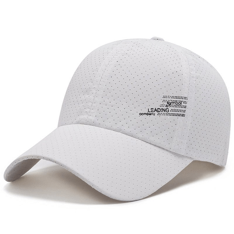 Unisex 2-Pack Quick-Dry Polyester Baseball Caps Sporty Alphabet Print for Spring Summer