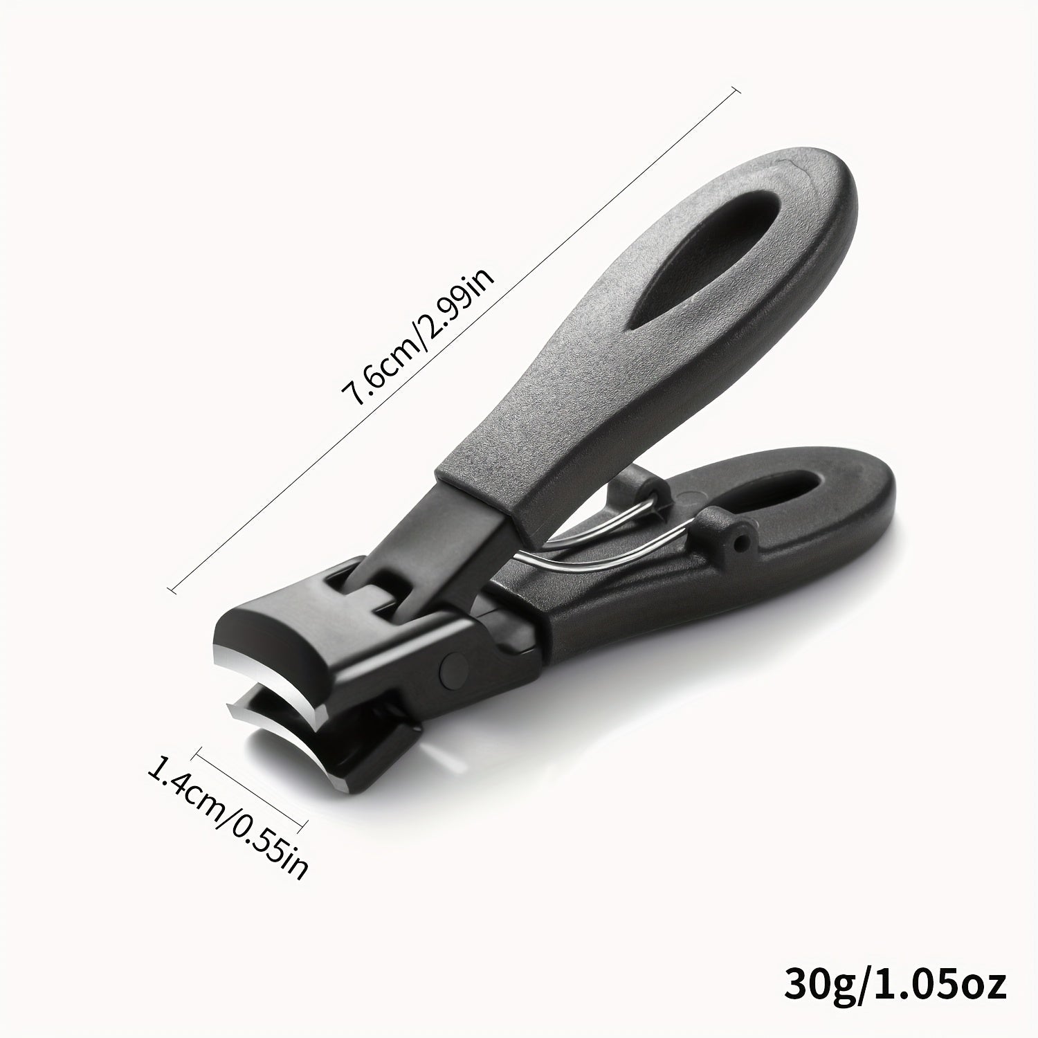 Heavy Duty Nail Clippers for Thick Nails with Large Opening Anti-Splash Design Stainless Steel