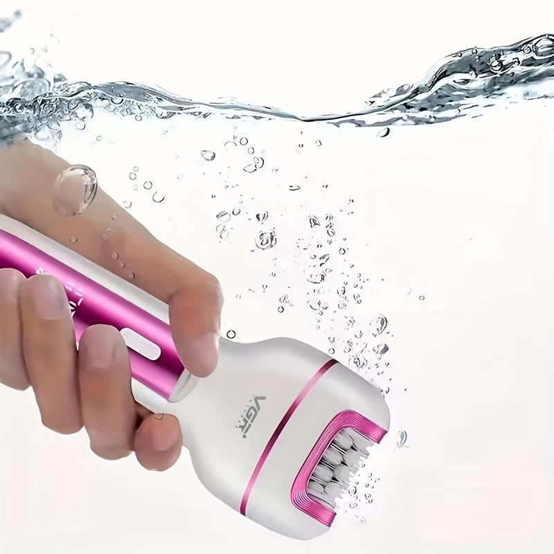 Women's Electric Hair Removal Kit USB Rechargeable Shaver Epilator for Underarms Bikini Sensitive Areas
