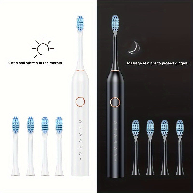 Adult Electric Toothbrush Fully Automatic Rechargeable Whitening Soft Brush
