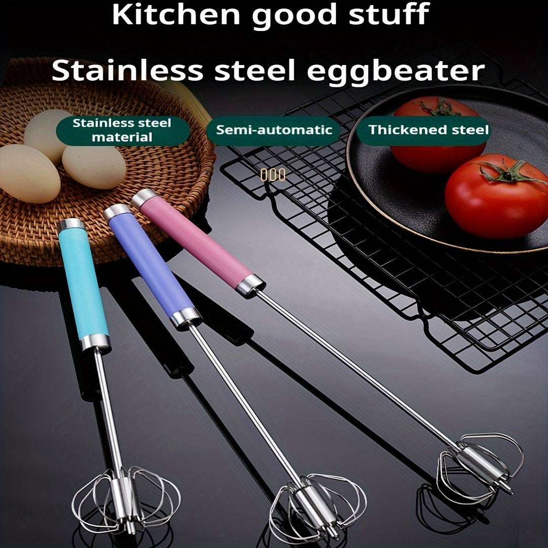 Stainless Steel Hand Egg Whisk for Effortless Beating and Stirring