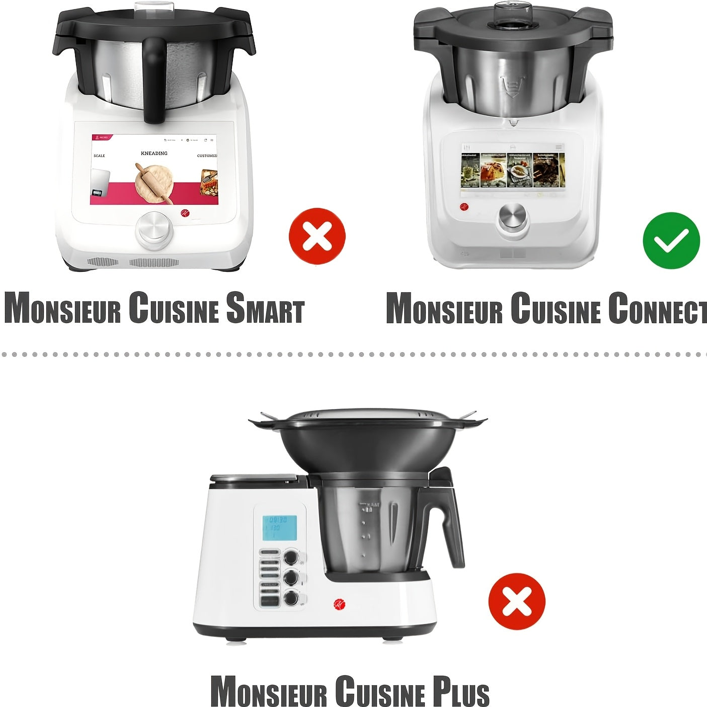 Silicone Sealing Ring for MCC Mixing Bowls BPA-Free Food-Grade Durable Compatible with Monsieur Cuisine Connect