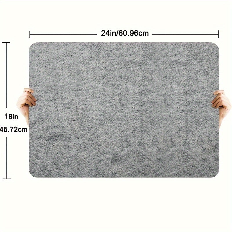 Heat-Resistant Felt Pad for Clothes, Solid Color Ironing Mat, Durable PET Material
