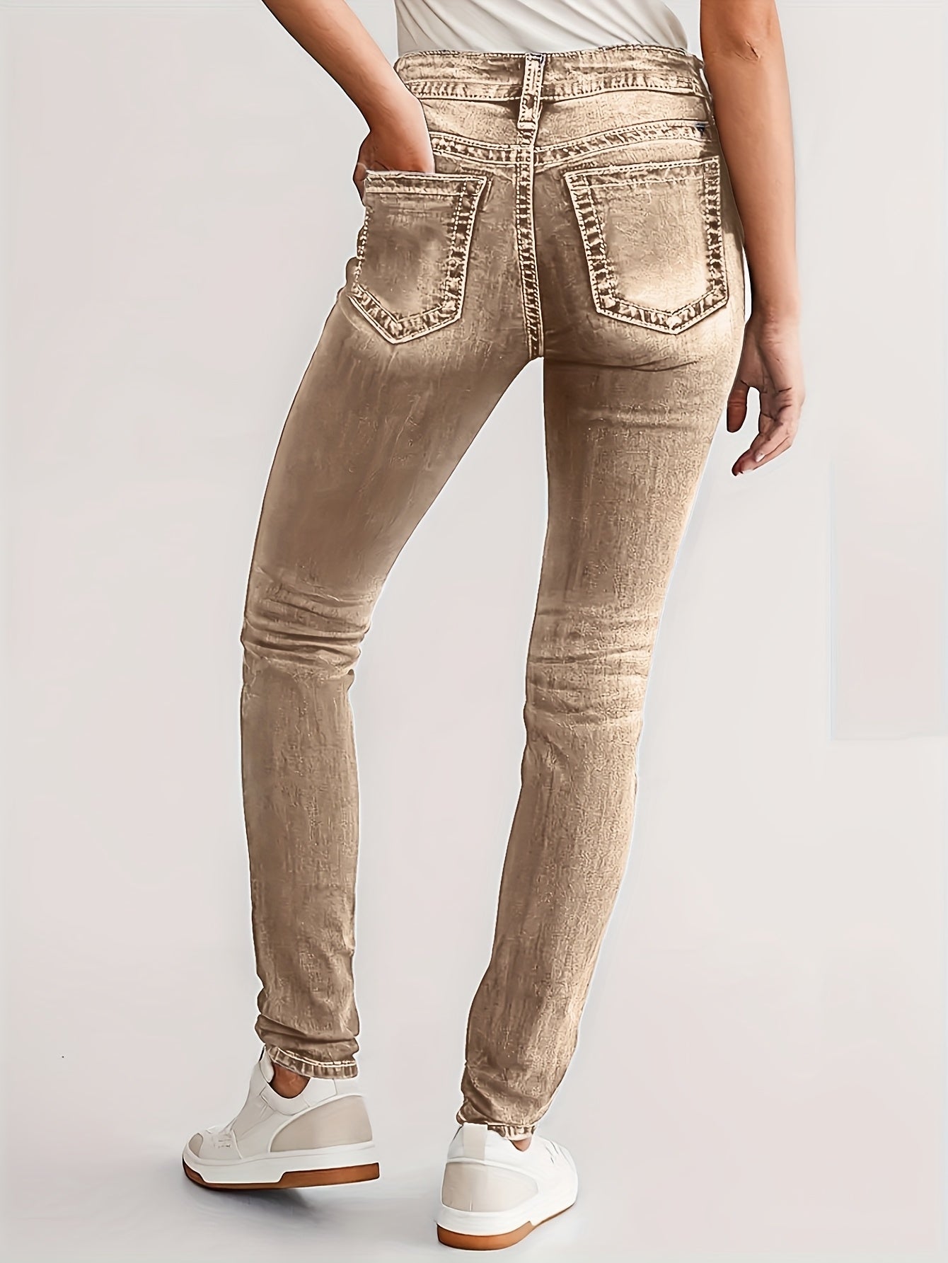 Women's Plus Size Stretchy Long Pants Casual Black Size 14-24