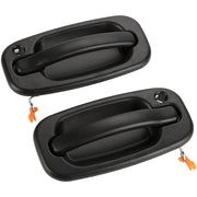 Left Front PVC Powder Coated Door Handle for Full-Size Trucks with Keyhole