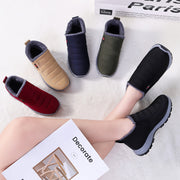 Women's Fleece-Lined Ankle Boots Lightweight Warm Maroon Casual