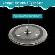 Microwave Turntable Tray Glass Plate 28.6cm Compatible with LG GE Hotpoint Panasonic Kenmore