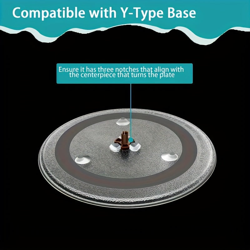 Microwave Turntable Tray Glass Plate 28.6cm Compatible with LG GE Hotpoint Panasonic Kenmore
