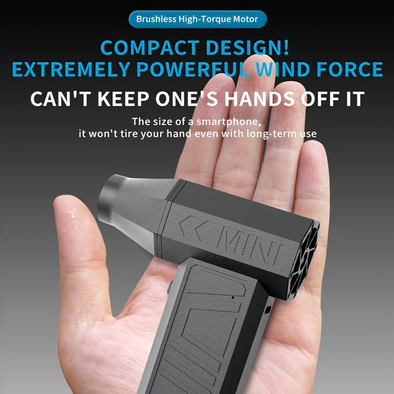 Handheld Fan with High-Speed 90000 RPM USB Rechargeable Lithium Battery for Outdoor Activities