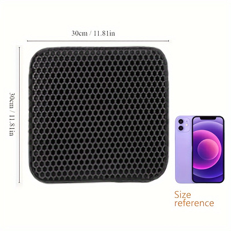 Large Double-Layer Cat Litter Mat Washable EVA Anti-Splash Indoor Litter Box Mat