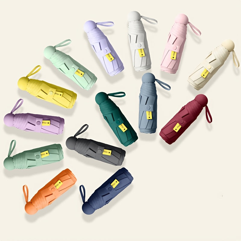 Mini Sun Umbrella with UV Protection Foldable Compact Lightweight Waterproof for Men Women