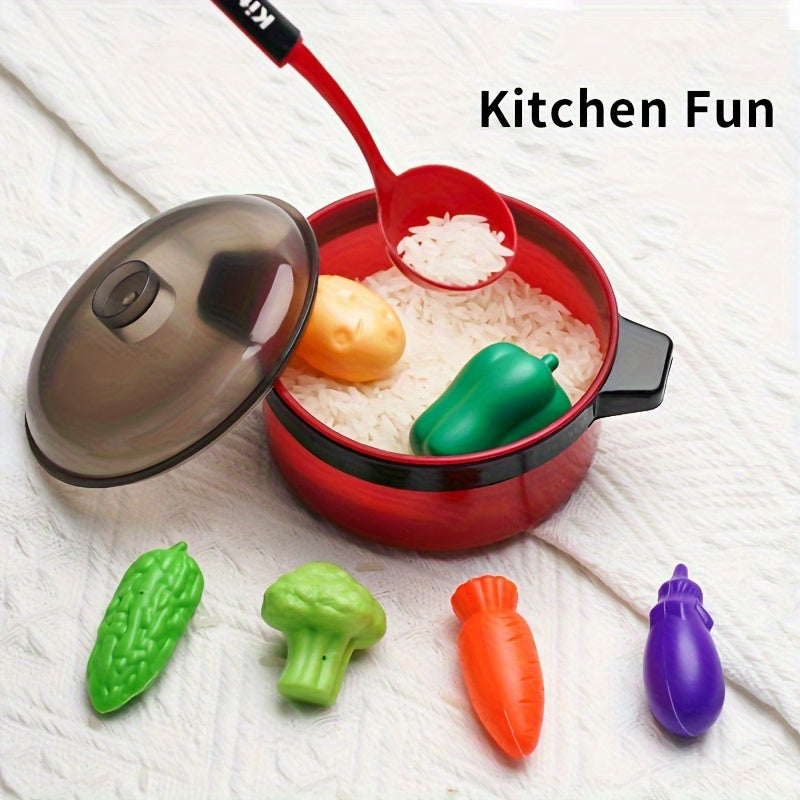 Kids Cooking Toy Set 47/69 Pieces Role-Playing Kitchen Play for Boys and Girls 3+