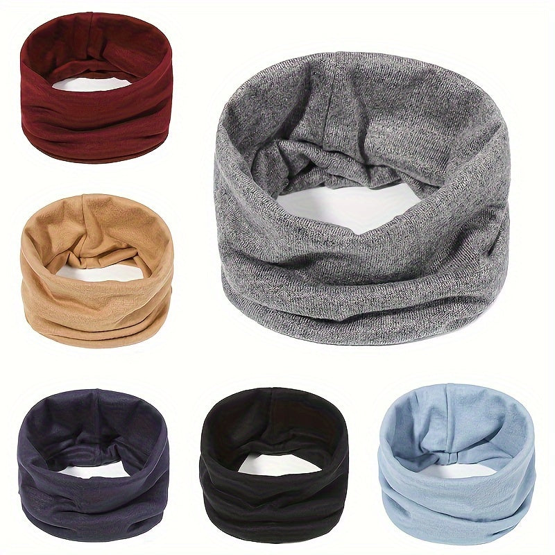 Knitted Scarves for Men and Women Warm Autumn Winter Pullover Neck Sleeves