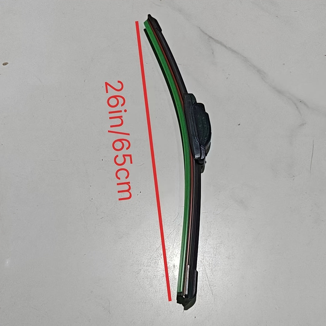 Universal U-Shaped Multi-Functional Wiper Blade Durable Dual Rubber Fit All Cars
