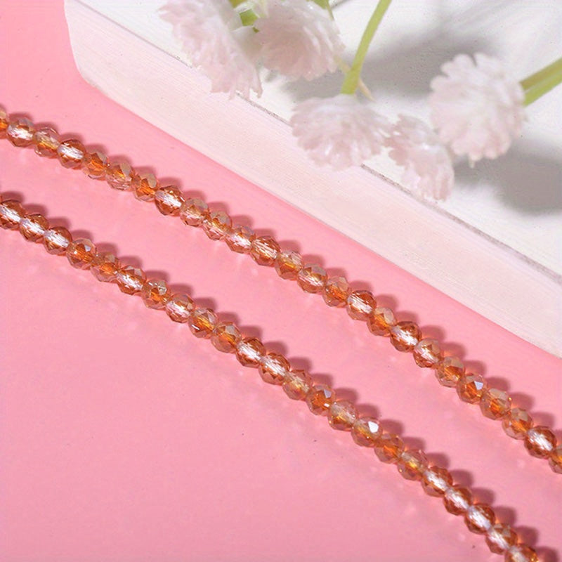 Set of 950/620 Pieces 2mm 3mm Faceted Faux Crystal Glass Beads for Jewelry Making