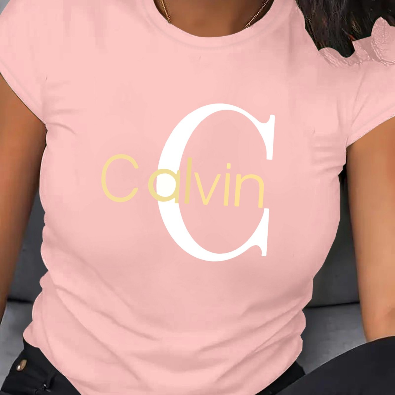 Women's Loose Fit Plus Size T-Shirt Soft Breathable Polyester Casual Top Multiple Colors