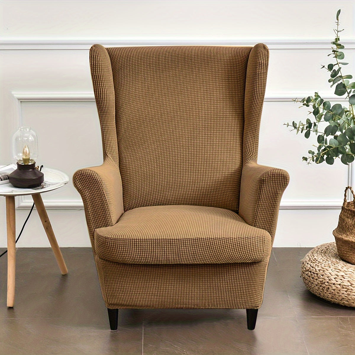 Гибкий жаккардовый чехол для стула с эластичной посадкой, защищает диваны всех размеров, можно стирать в машине.