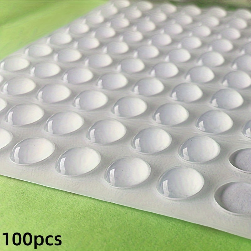 Transparent Rubber Bumper Pack of 100 Surface Protection for Furniture and Electronics
