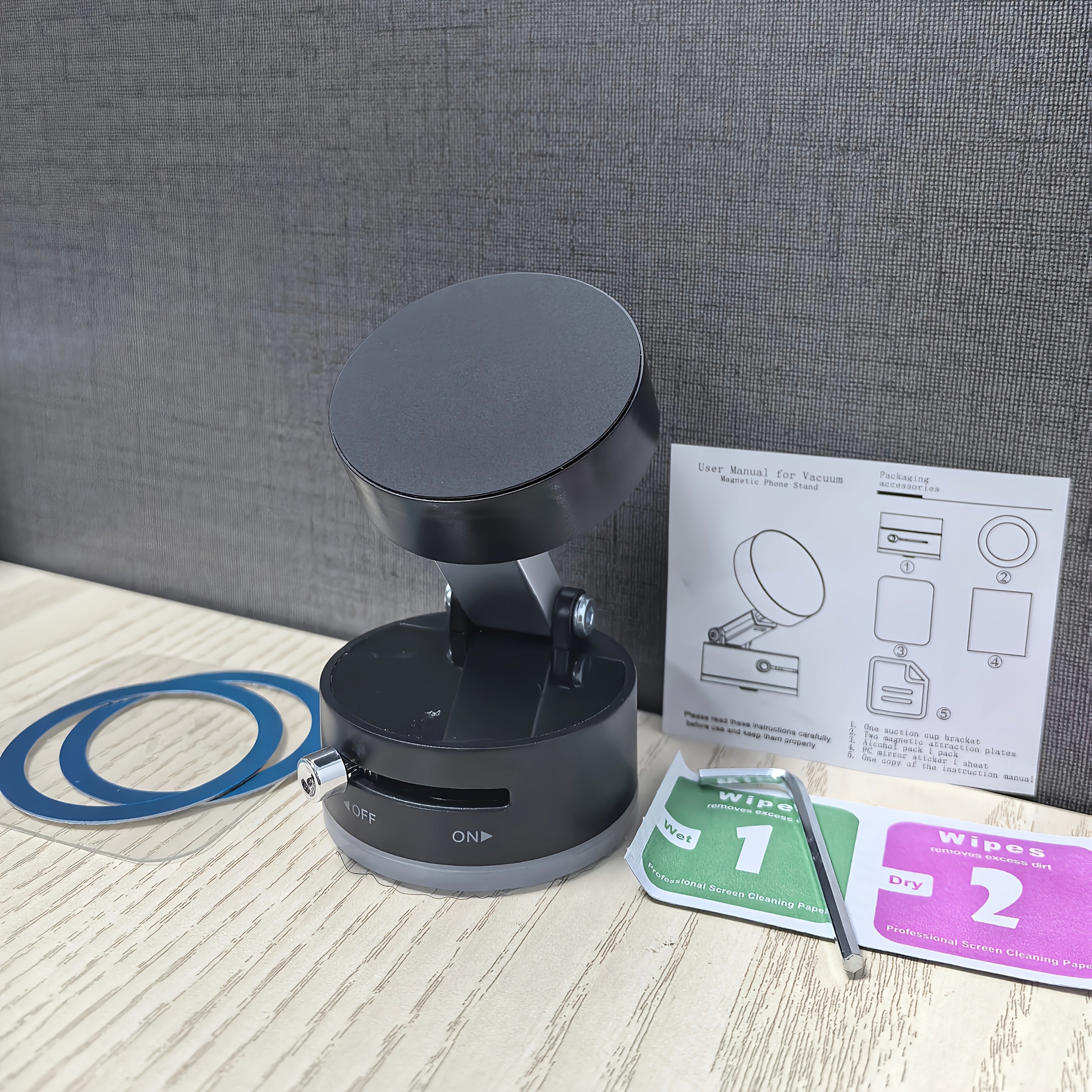 Universal Magnetic Phone Holder Foldable 360° Cylindrical Design Accessories