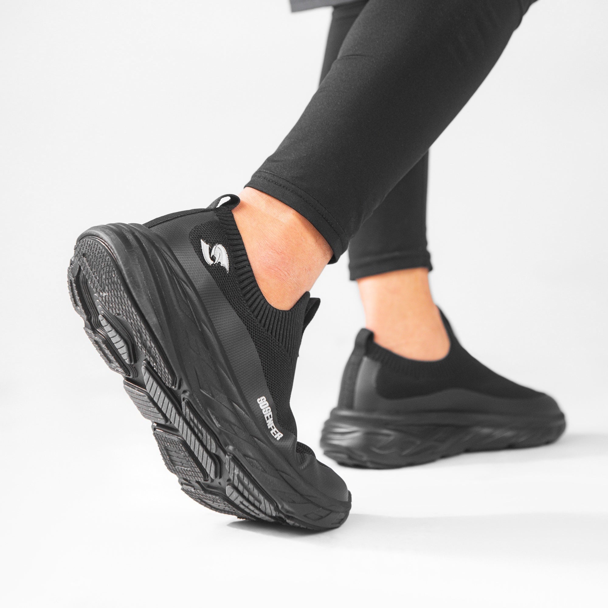 Men's Slip-On Running Sneakers Lightweight Breathable Athletic Shoes