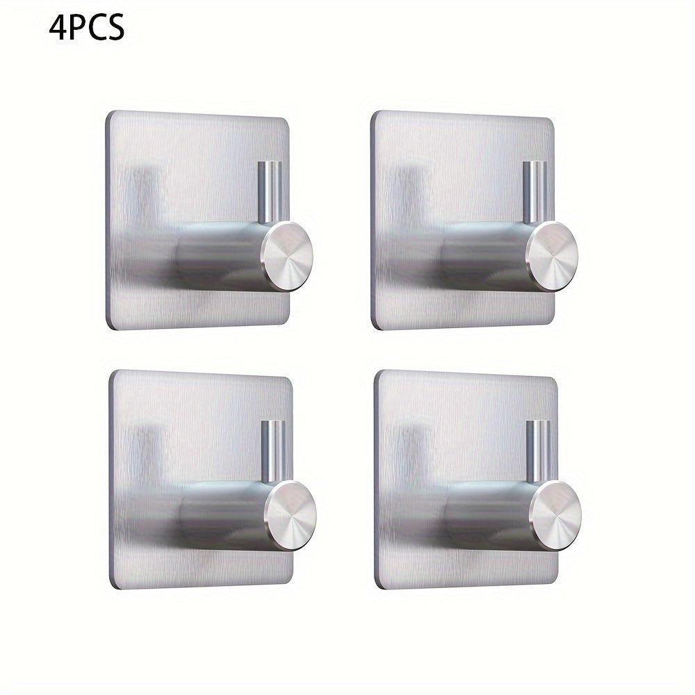 Gancho de pared adhesivo de acero inoxidable para toallas y batas