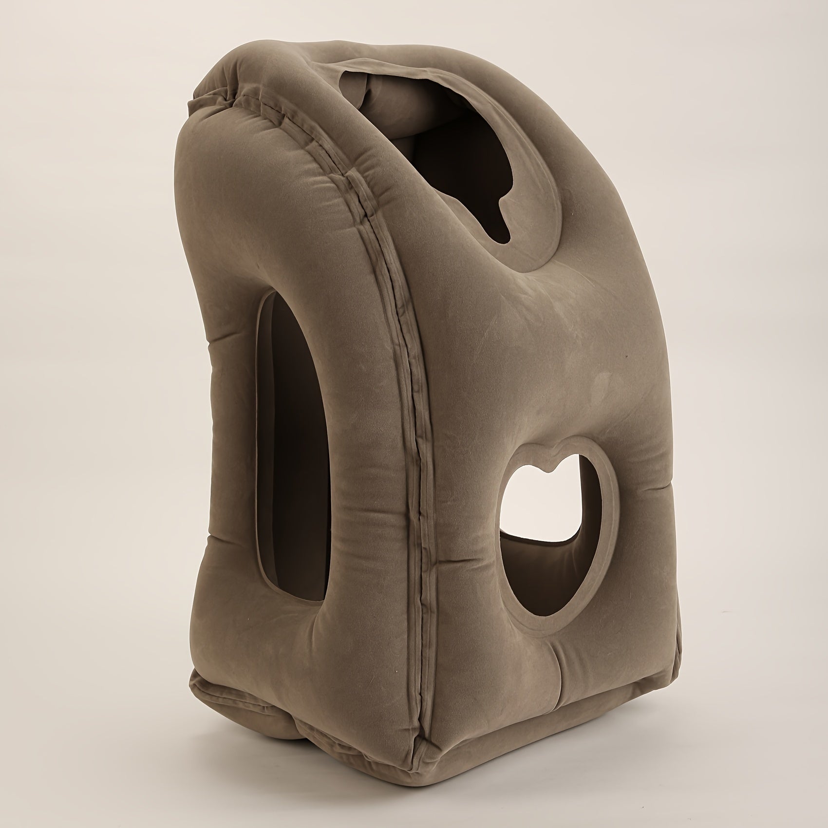 Inflatable Travel Pillow Neck Lumbar Support for Airplane Car RV